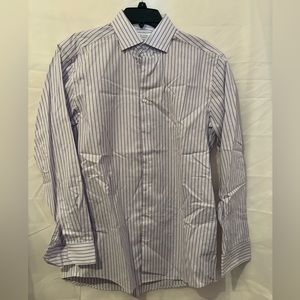 Collection by Michael Strahan Men's
Shirt‎ Purple/White Size 16 34/35